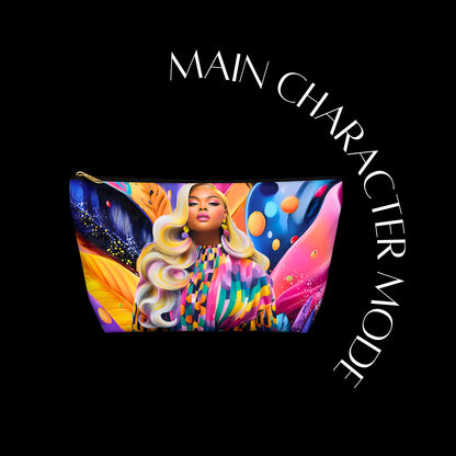 Colorful product packaging with a character design on a black background, featuring the text 'Main Character Mode'.